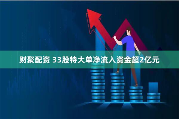 财聚配资 33股特大单净流入资金超2亿元